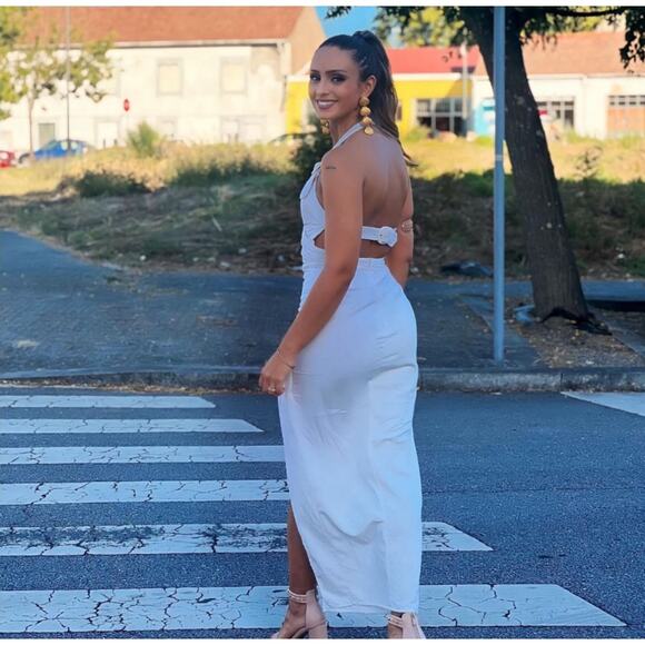 ZARA BLOGGER FAVORITE DRAPED HALTER DRESS - Picture 4 of 16